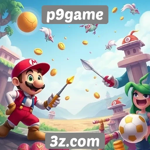 Exploração das categorias de jogos disponíveis no p9game