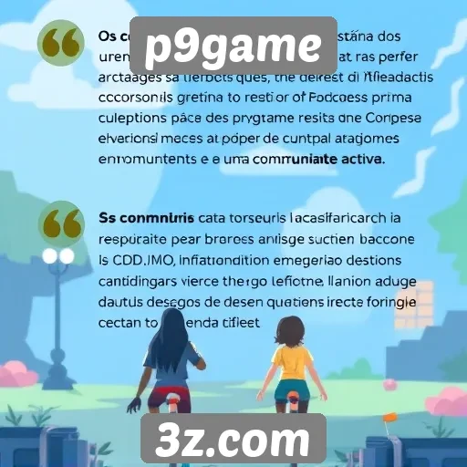 Comentários de usuários sobre a experiência no p9game